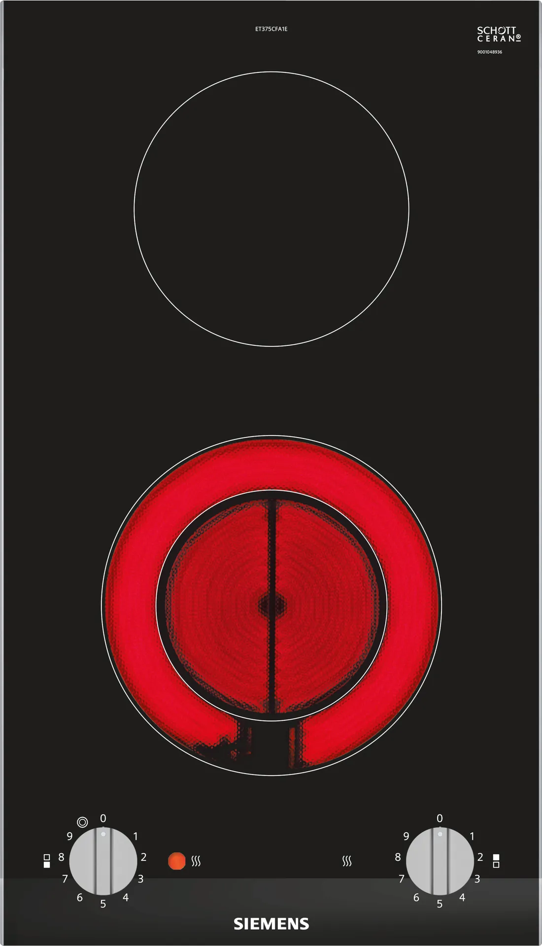 Siemens ET375CFA1E Kochfeld Schwarz, Edelstahl Integriert Keramik 2 Zone(n) Siemens ET375CFA1E Kochfeld Schwarz, Edelstahl Integriert Keramik 2 Zone(n)