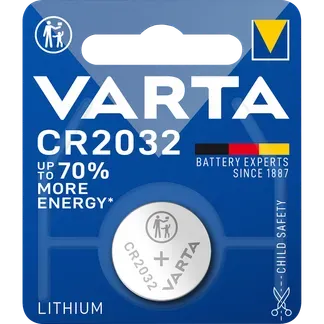 Lithium-Knopfzelle VARTA “Electronics“ CR 2032, 230mAh, 3V, 1er-Blister Lithium-Knopfzelle VARTA “Electronics“ CR 2032, 230mAh, 3V, 1er-Blister