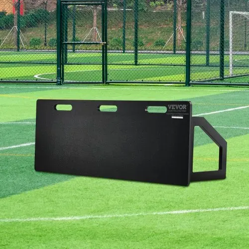 VEVOR Fußball Rebound Board, Tragbares Bounce Board 1150 x 450 mm, HDPE Rebounder Wand Rebound Equipment, Kinder & Jugendliche, Trainingsboard, Rebounder Kicker für Fußballtraining, Schwarz – Bild 7