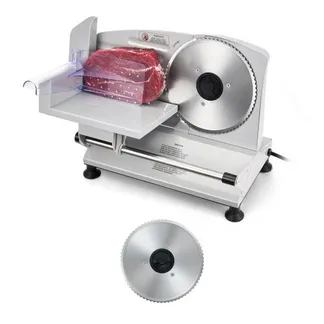 VEVOR Allesschneider Fleischschneider 150 W elektrische Aufschnittmaschine mit 17 cm Klinge, Fleischschneidemaschine mit 0–15 mm einstellbarer Dicke, für gefrorenes Fleisch Schinken Prime Steak VEVOR Allesschneider Fleischschneider 150 W elektrische Aufschnittmaschine mit 17 cm Klinge, Fleischschneidemaschine mit 0–15 mm einstellbarer Dicke, für gefrorenes Fleisch Schinken Prime Steak