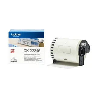 Brother DK-22246 Etiketten erstellendes Band Schwarz auf weiss Brother DK-22246 Etiketten erstellendes Band Schwarz auf weiss