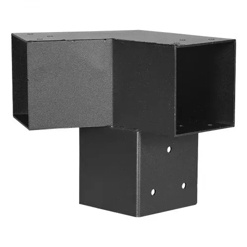 VEVOR Pfostenverbinder, Pfostennecke für Posten mit Innengröße von 92x92 mm, 3-Wege-/4-Wege-Pavillonhalterung mit Pfostensockeln & Firsthalterungen für Pergolen & Pavillons, 14-teilig – Bild 9