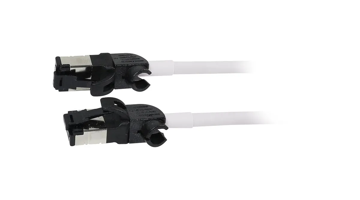 Patchkabel RJ45, CAT6A 500Mhz, 3m, weiss, S/FTP, slimline rund d=4,5mm, TPE/LSZH(Superflex), AWG28, mit CAT7 Rohk., drehbarer Stecker, Synergy21 Patchkabel RJ45, CAT6A 500Mhz, 3m, weiss, S/FTP, slimline rund d=4,5mm, TPE/LSZH(Superflex), AWG28, mit CAT7 Rohk., drehbarer Stecker, Synergy21