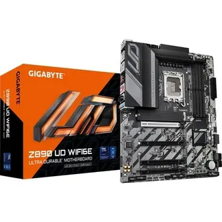 GIGABYTE Z890 UD WIFI6E Mainboard – Unterstützt Intel Core Ultra (Serie 2) CPUs, 12+1+2 Phasen VRM, bis zu 8800MHz DDR5 (OC), 1xPCIe 5.0 + 2xPCIe 4.0, Wi-Fi 6E, 2.5GbE LAN, USB 4 GIGABYTE Z890 UD WIFI6E Mainboard – Unterstützt Intel Core Ultra (Serie 2) CPUs, 12+1+2 Phasen VRM, bis zu 8800MHz DDR5 (OC), 1xPCIe 5.0 + 2xPCIe 4.0, Wi-Fi 6E, 2.5GbE LAN, USB 4