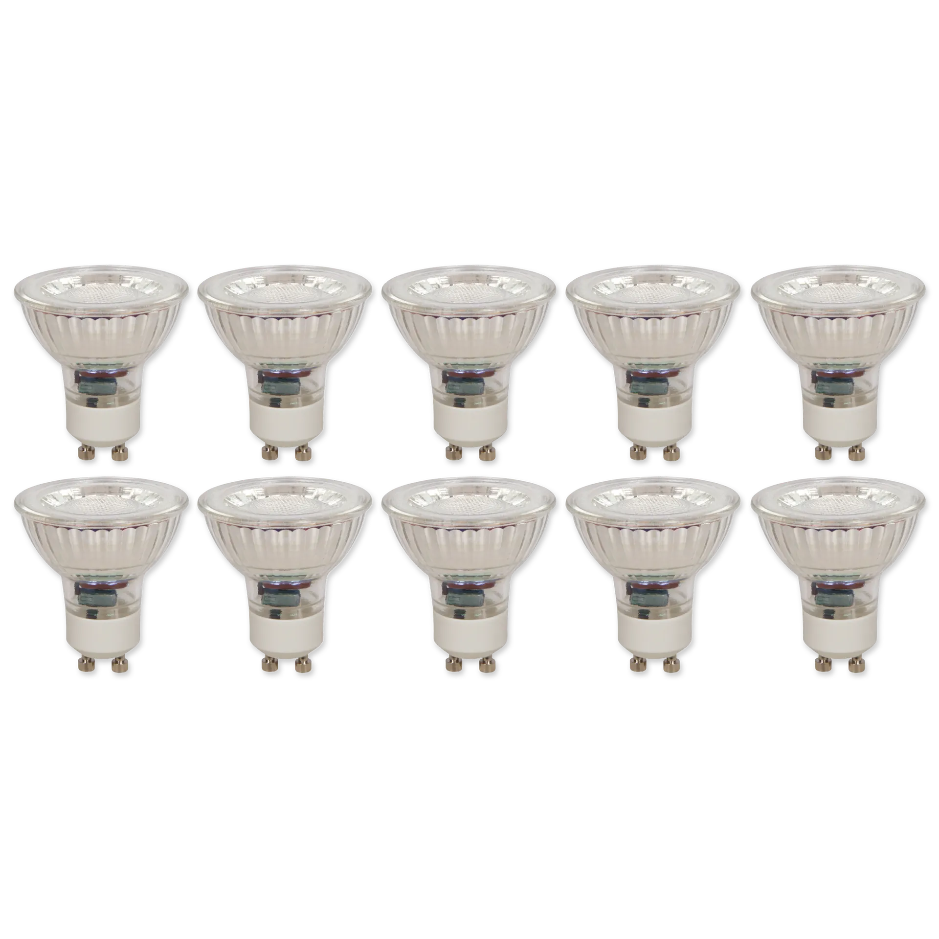 LED-Strahler McShine “MCOB“ GU10, 5W, 400 lm, warmweiß, 10er-Pack LED-Strahler McShine “MCOB“ GU10, 5W, 400 lm, warmweiß, 10er-Pack