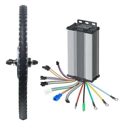 VEVOR 1000 W Elektro-Fahrrad Kit, 48 V 420 U/min φ650mm Vorderrad-E-Bike-Nabenmotorsatz mit verbessertem Geschwindigkeitsregler, Gasgriffsatz, LCD-Display und PAS-System für Rennrad – Bild 9