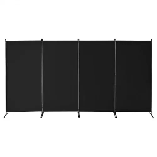 VEVOR Raumteiler 4 Paneele Paravent 3464 x 1840 x 520 mm, faltbarer Sichtschutz & tragbarer Trennwandteiler zur Raumtrennung, freistehende Raumteiler für Büro Schlafzimmer Arbeitszimmer, Schwarz – Bild 10