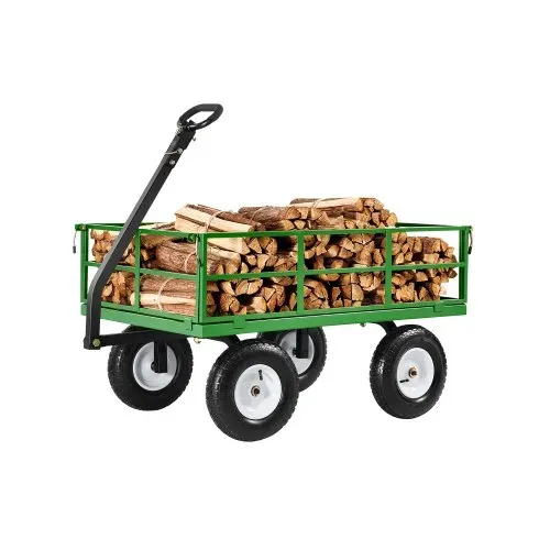 VEVOR Bollerwagen 110x75x67 cm, Transportwagen, Gartenwagen, Gerätewagen, 2-in-1-Handwagen, mit All-Terrain-Reifen, abnehmbaren Seitenteilen aus Netzmaterial und um 180° drehbarem Griff VEVOR Bollerwagen 110x75x67 cm, Transportwagen, Gartenwagen, Gerätewagen, 2-in-1-Handwagen, mit All-Terrain-Reifen, abnehmbaren Seitenteilen aus Netzmaterial und um 180° drehbarem Griff
