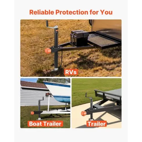 VEVOR Anhängerschloss, kompatibel mit 47,5 mm, 50,8 mm, 58,7 mm flachen Kugelkupplungen, Diebstahlsicherung mit 4 Schlüsseln, Sicherheitsschloss für Wohnmobile, Anhänger, Boote – Bild 5