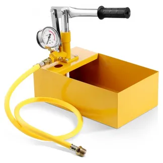 VEVOR Abdrückpumpe, max. 25 Bar, Befüllpumpe-Set mit Einzelventil und Manometer, 5-L-Wassertank, 1-m-Schlauch mit 1,27 cm Außengewindeanschluss für Rohrleitungen VEVOR Abdrückpumpe, max. 25 Bar, Befüllpumpe-Set mit Einzelventil und Manometer, 5-L-Wassertank, 1-m-Schlauch mit 1,27 cm Außengewindeanschluss für Rohrleitungen