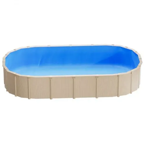 VEVOR Poolinnenfolie, 3,75x7,32 m Poolfolie für 120 cm Wandhöhe, Schwimmbadfolie aus PVC, Innenhülle 0,4 mm Stärke, Ersatzfolie UniBead, Geeignet für Oberirdische Pools mit Stahlwänden, Blau – Bild 8