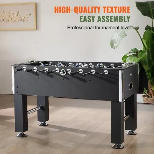 VEVOR Kickertisch, 140 cm Kickertisch in Standardgröße, Indoor-Kickertisch in Voller Größe für Zuhause, Familie und Spielzimmer, Fußball mit Kickertisch-Set, inklusive 4 Bällen und 4 Getränkehaltern – Bild 5