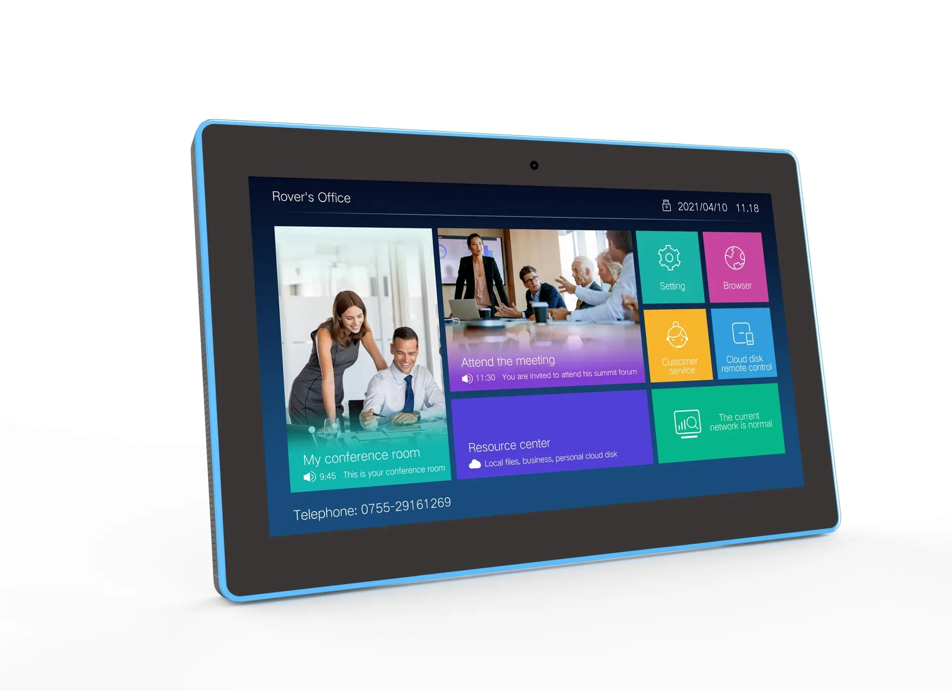ALLNET Meetingraum RGB LED Tablet 15 Zoll RK3576 Android 16 und NFC/RFID Farbe schwarz – Bild 2