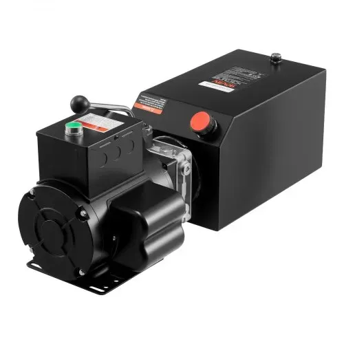 VEVOR Hydraulikpumpe Hydraulikaggregate AC 220 V, 15 Qt einfachwirkende Hydraulikeinheit, 6,3 L/min Ölfluss, max. Förderdruck 22 MPa für Muldenkipper Autowerkstätten Autohebebühnen, schwarz – Bild 8