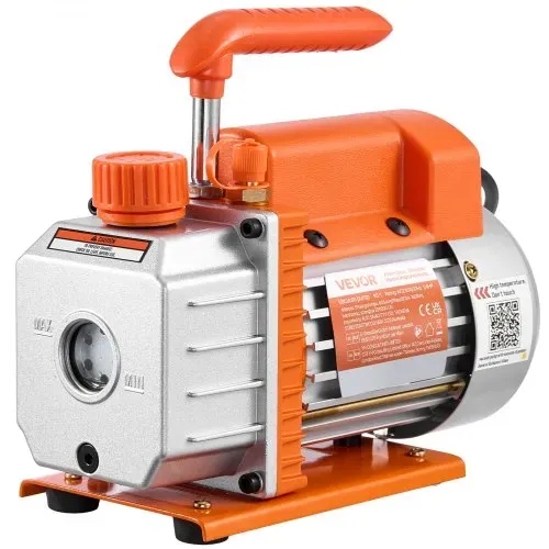 VEVOR Vakuumpumpe mit 18,9 L Vakuumkammer, 3,5 CFM 99 L/min, 180 W, 1-stufige Unterdruckpumpe, Vacuum Pump Kit, 1,5 m Schlauch, zur Stabilisierung von Holz & Entgasung von Silikonharz – Bild 9