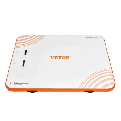 VEVOR Aufblasbares Schwimmdock, 2,43 x 1,82 m, Dockplattform, rutschfeste Wasserschwimmdockmatte mit tragbarer Tragetasche und abnehmbarer Leiter, schwimmende Plattform-Inselfloß für Pool, Strand – Bild 10