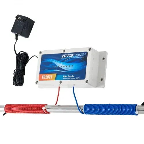 VEVOR Elektronisches Wasserentkalkersystem, salzfreier Entkalker für das ganze Haus, Wasserenthärter zur Reduzierung von Kalkablagerungen, für alle Arten von Sanitärrohren – Bild 10
