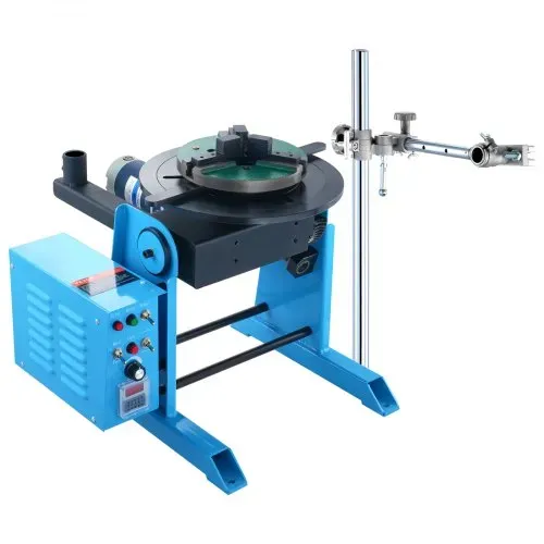 VEVOR Schweißdrehtisch 120 W Schweißpositionierer 0,5–6U/min Manipulator 25 kg(Horizontal)/50 kg(vertikal) Drehtisch 0–90° Neigungswinkel KD200-Dreibackenfutter zum Schneiden, Schleifen, Montieren – Bild 9
