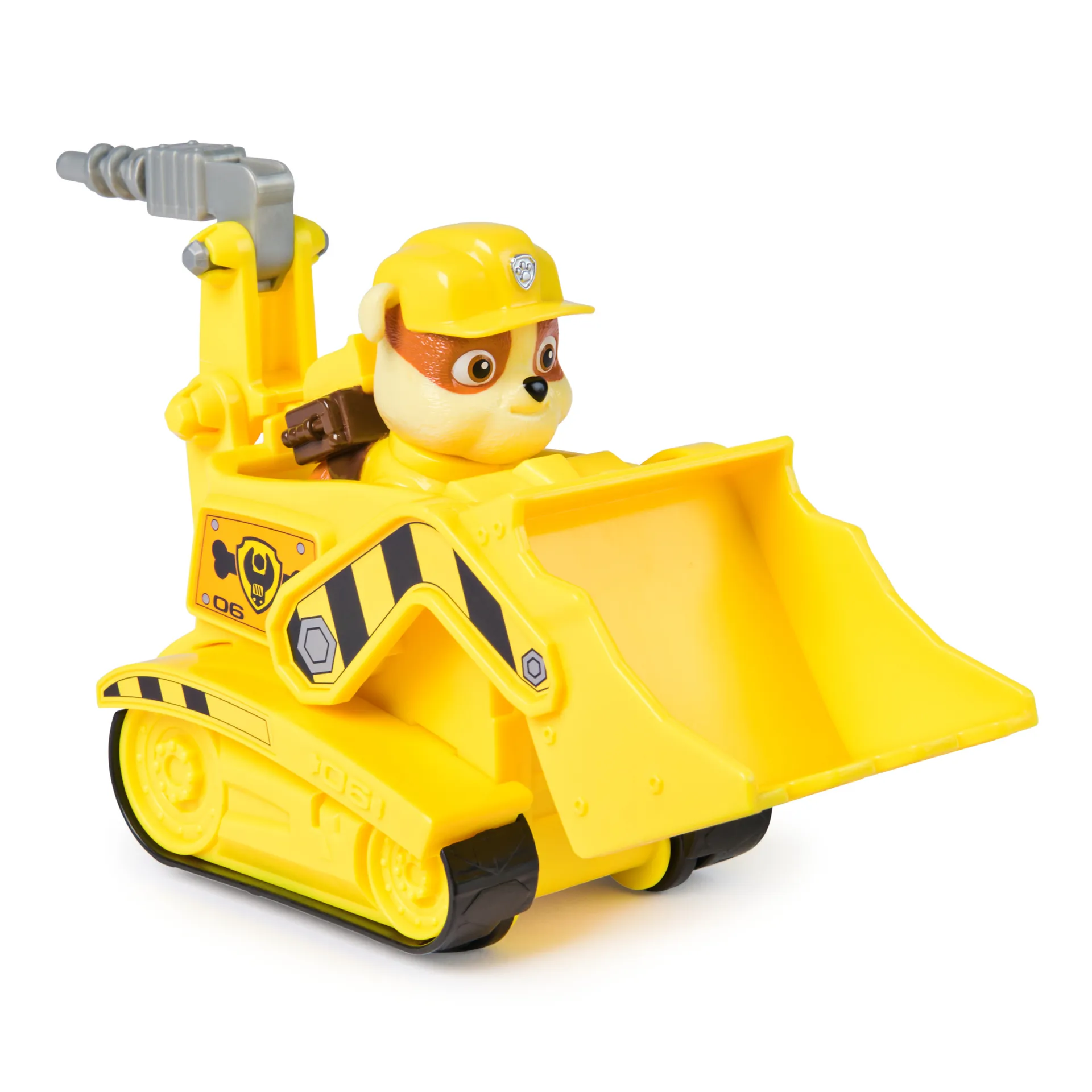 PAW Patrol - Rubble-Figur mit Bulldozer-Baufahrzeug, stabiles Basis-Fahrzeug (2025), authentisches Spielzeug zur Serie für Kinder ab 3 Jahren – Bild 6