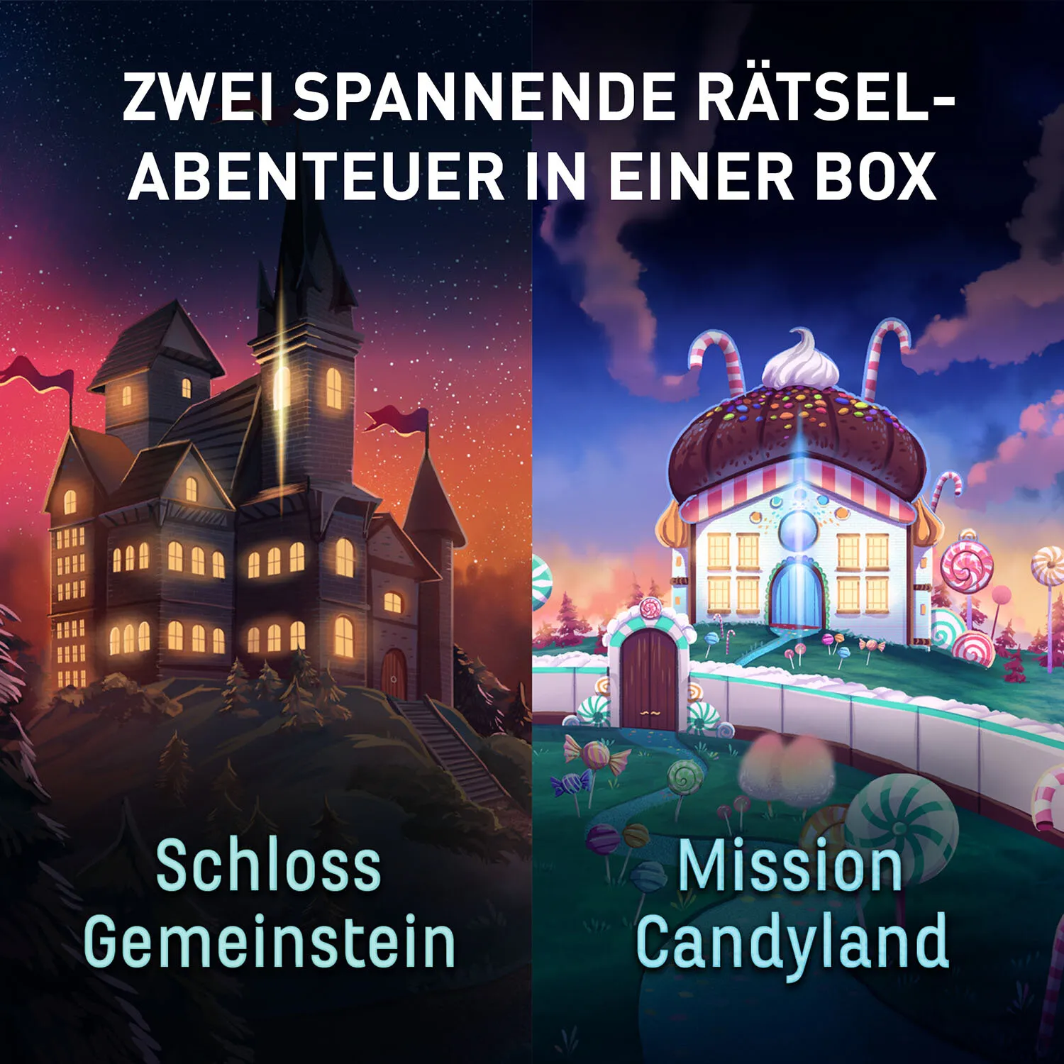 Kosmos EXIT - Das Spiel - Family: Schloss Gemeinstein/Mission Candyland – Bild 4