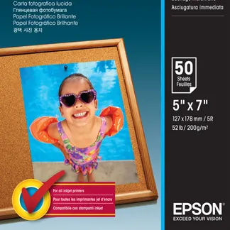 Epson Photo Paper Glossy – 13x18cm – 50 Blätter Epson Photo Paper Glossy – 13x18cm – 50 Blätter