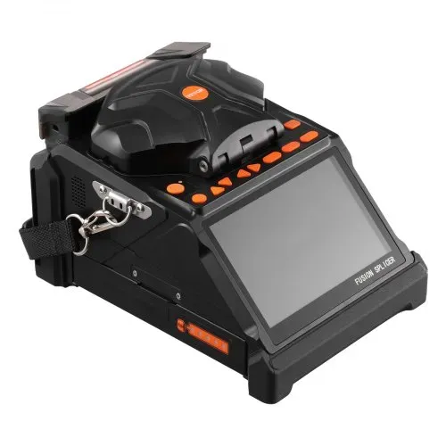 VEVOR Glasfaser Spleißgerät, 6 Motoren, Kern- & Mantelausrichtung, mit 6 s schnellem Spleißen & 13 s Aufheizzeit, 5-Zoll-LCD-Bildschirm, 3-in-1-Faserhalter, 7800 mAh Akku für SM MM DS NZDS-Fasern – Bild 10