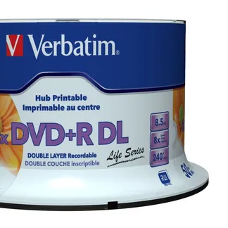 Verbatim 97693 DVD-Rohling 8,5 GB DVD+R DL 50 Stück(e) Verbatim 97693 DVD-Rohling 8,5 GB DVD+R DL 50 Stück(e)