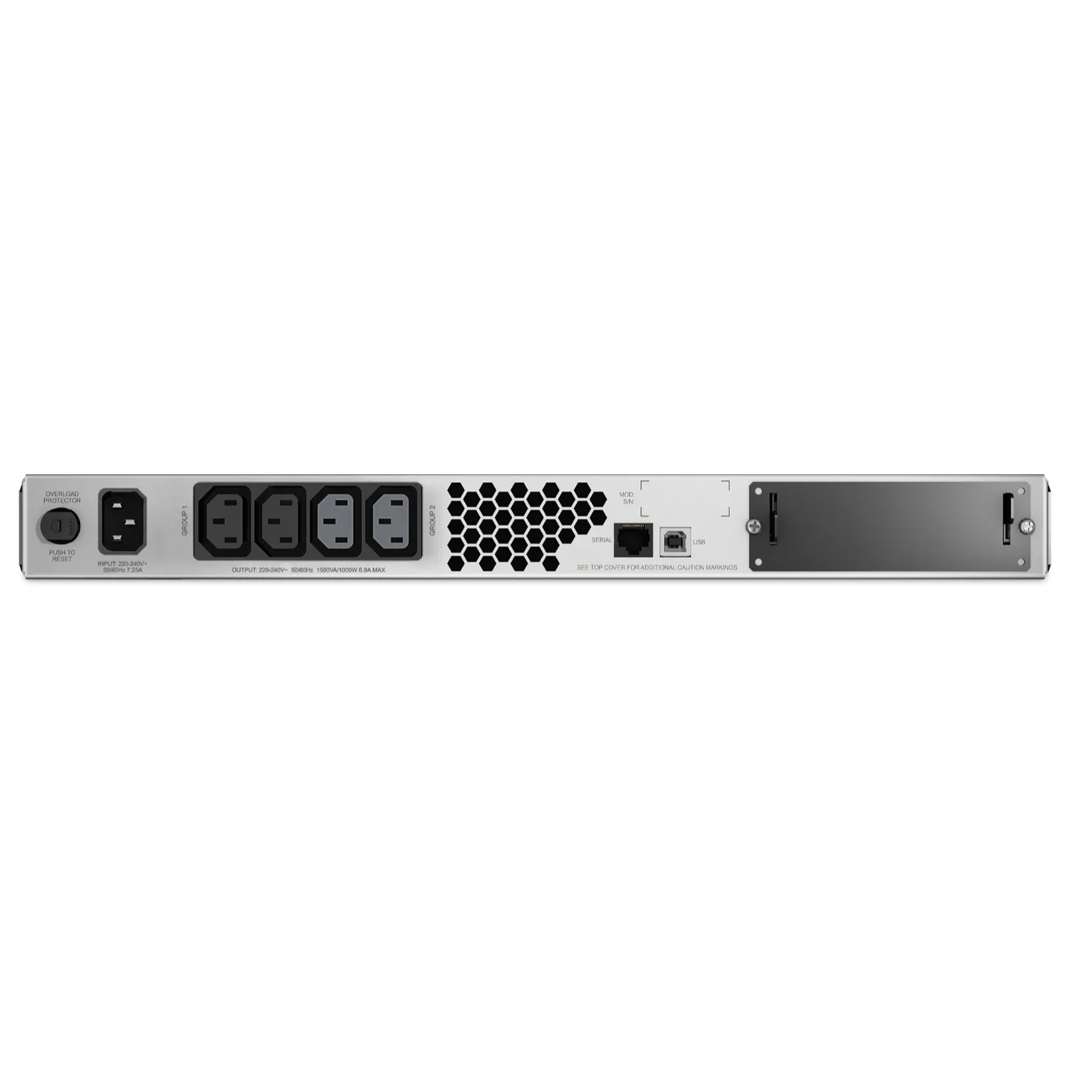 APC Smart-UPS SMT1500RMI1U – 4x C13, USB, Rackmount 1U, 1500VA – Bild 3