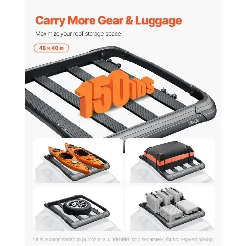 VEVOR Dachgepäckträgerkorb Autodachkorb (1216 x 1020 x 142 mm) universeller Dachgepäckträger aus rostfreiem legiertem Stahl (68 kg Max Tragkraft), Autodach-Gepäckträger für SUV Lkw VEVOR Dachgepäckträgerkorb Autodachkorb (1216 x 1020 x 142 mm) universeller Dachgepäckträger aus rostfreiem legiertem Stahl (68 kg Max Tragkraft), Autodach-Gepäckträger für SUV Lkw