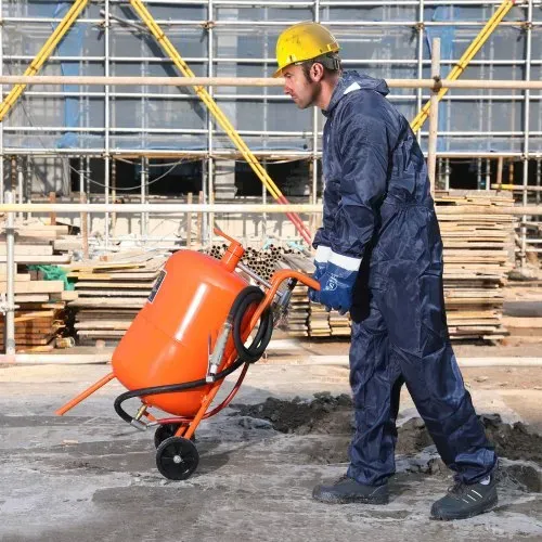 VEVOR Mobiles Sandstrahlgerät 75,7 L Sandstrahlanlage ca. 244 cm Arbeitsschlauch Sandstrahler 60–110 PSI Arbeitsdruck ideal zum Entfernen von Rost, Farbe, Flecken und das Polieren großer Flächen – Bild 7