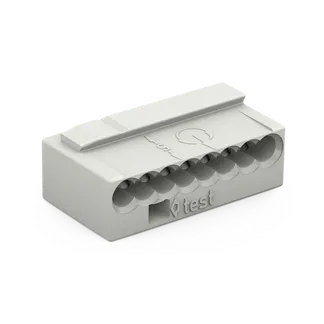 MICRO-Verbindungsdosenklemme WAGO, eindrähtige Leiter, Ø0,8mm, 8 Klemmstellen MICRO-Verbindungsdosenklemme WAGO, eindrähtige Leiter, Ø0,8mm, 8 Klemmstellen