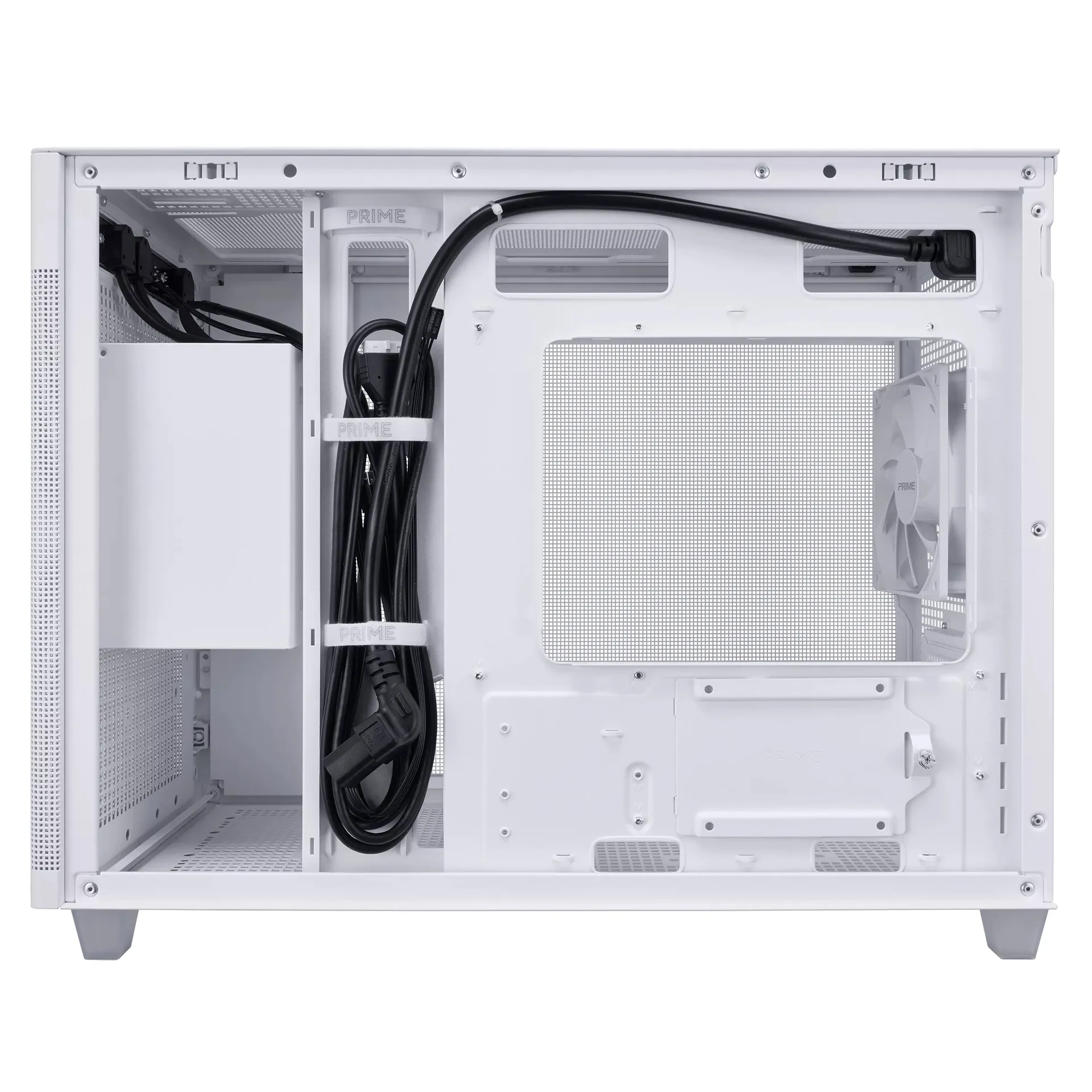 ASUS Prime AP201 MicroATX Mini Tower Weiß – Bild 3