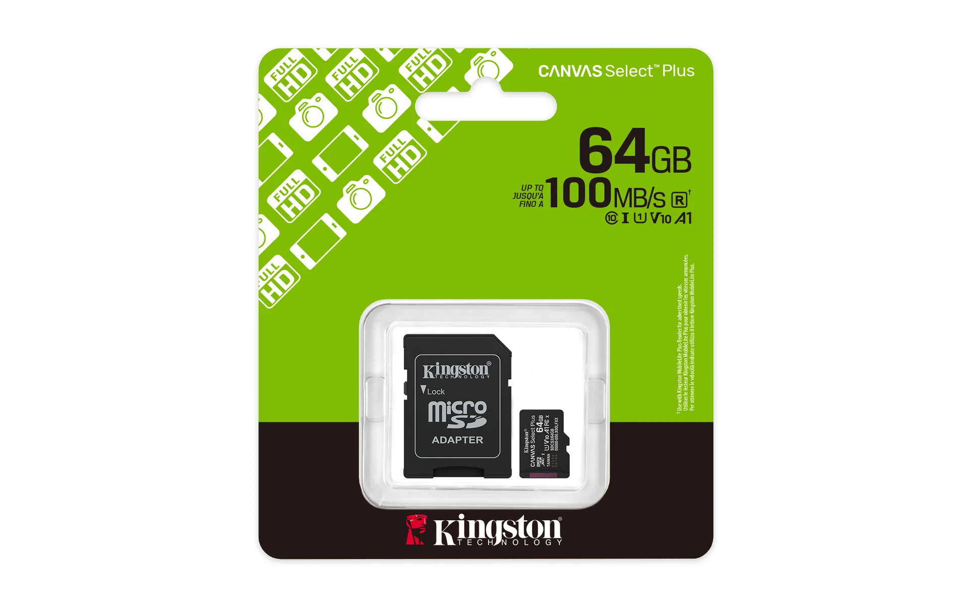 Kingston Technology 64GB microSDXC Canvas Select Plus Gen3 100MB/s A1 (Einschließlich SD Adapter) – Bild 5