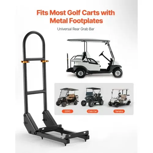 VEVOR Haltegriff für Golfwagen (450 x 235 x 905 mm) kompatibel mit den meisten Golfwagen mit Metallfußplatten, höhenverstellbarer (69,85-85,09 cm) Haltegriff aus Karbonstahl für den Rücksitz VEVOR Haltegriff für Golfwagen (450 x 235 x 905 mm) kompatibel mit den meisten Golfwagen mit Metallfußplatten, höhenverstellbarer (69,85-85,09 cm) Haltegriff aus Karbonstahl für den Rücksitz