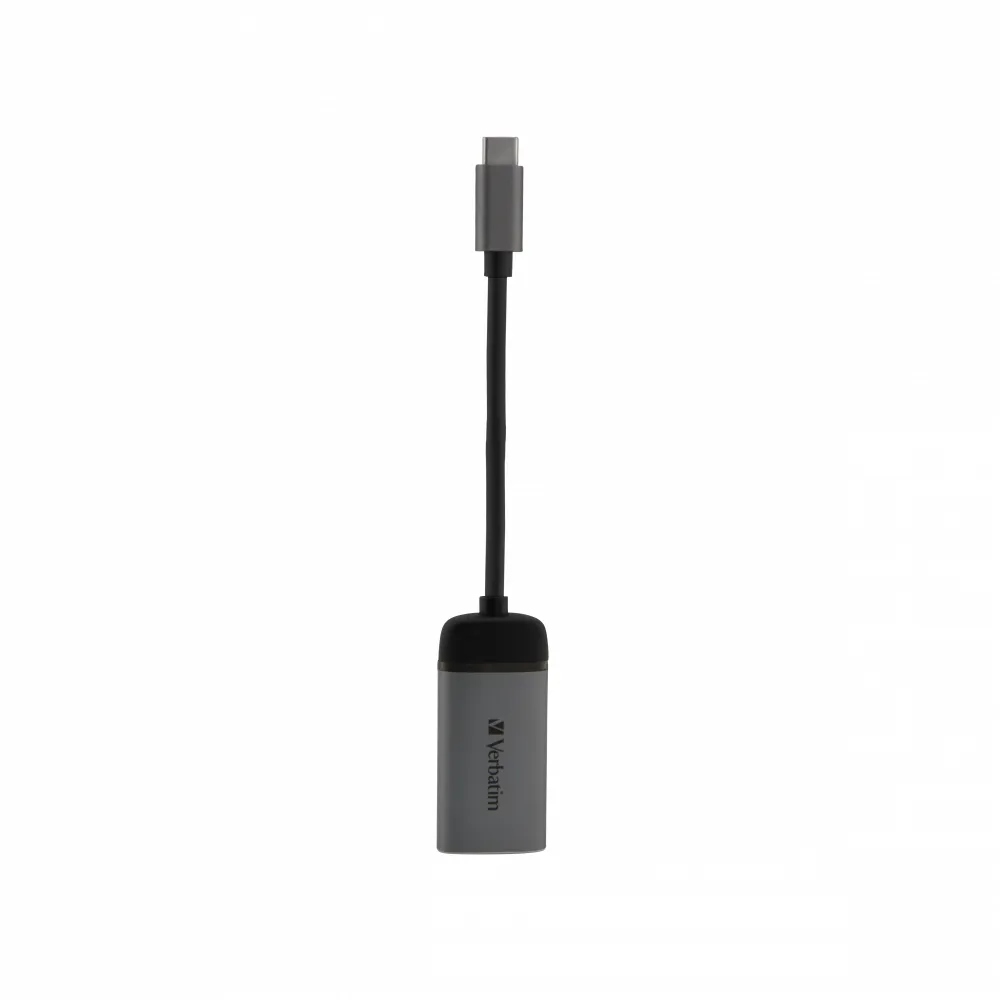 Verbatim 49143 Videokabel-Adapter 0,1 m USB Typ-C HDMI Schwarz, Silber Verbatim 49143 Videokabel-Adapter 0,1 m USB Typ-C HDMI Schwarz, Silber