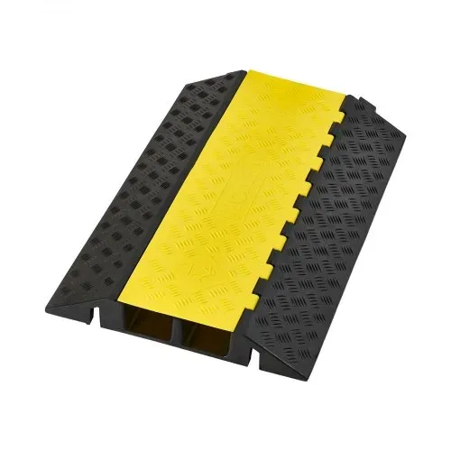 VEVOR 950 mm Kabelbrücke, 9979 kg, 2-Kanal (100x75 mm) Überfahrschutz aus Gummi, Stolperschutz, Bodenabdeckungen, für Bereiche mit hoher Schwelle, Zuhause, Büro, Lager, 1 Stück – Bild 8