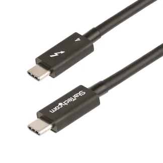 StarTech.com 1 m Thunderbolt 4 Kabel – 40Gbit/s – 100W PD – 4K/8K Video – Intel-zertifiziert – Kompatibel mit USB4/Thunderbolt 3/USB 3.2/USB C/DisplayPort – TB4/TB3/USB4/USB C Monitorkabel – USB C Kabel StarTech.com 1 m Thunderbolt 4 Kabel – 40Gbit/s – 100W PD – 4K/8K Video – Intel-zertifiziert – Kompatibel mit USB4/Thunderbolt 3/USB 3.2/USB C/DisplayPort – TB4/TB3/USB4/USB C Monitorkabel – USB C Kabel