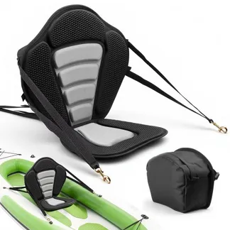 VEVOR 1 x Kajaksitz 12 mm Dicke, Gepolsterter Sitz für Stand-Up-Paddle-Board, Bootssitz mit Rückenlehne & Aufbewahrungstasche & Verstellbaren Gurten für SUP Kanu Angelboot Aufblasbares Kajak VEVOR 1 x Kajaksitz 12 mm Dicke, Gepolsterter Sitz für Stand-Up-Paddle-Board, Bootssitz mit Rückenlehne & Aufbewahrungstasche & Verstellbaren Gurten für SUP Kanu Angelboot Aufblasbares Kajak
