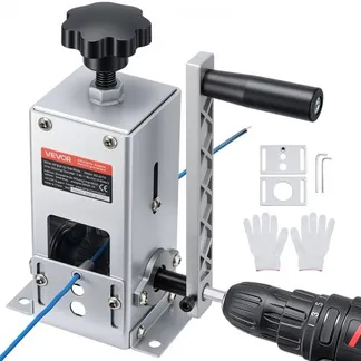 VEVOR Abisoliermaschine, 1,5-30 mm, Kabelschälmaschine, Handkurbel-/Bohrmaschinenbetrieb, Abisolierwerkzeug mit Q235-Rahmen, Kabelabisolierer, Manuelle Kabelabisoliermaschine für Kupferschrott VEVOR Abisoliermaschine, 1,5-30 mm, Kabelschälmaschine, Handkurbel-/Bohrmaschinenbetrieb, Abisolierwerkzeug mit Q235-Rahmen, Kabelabisolierer, Manuelle Kabelabisoliermaschine für Kupferschrott