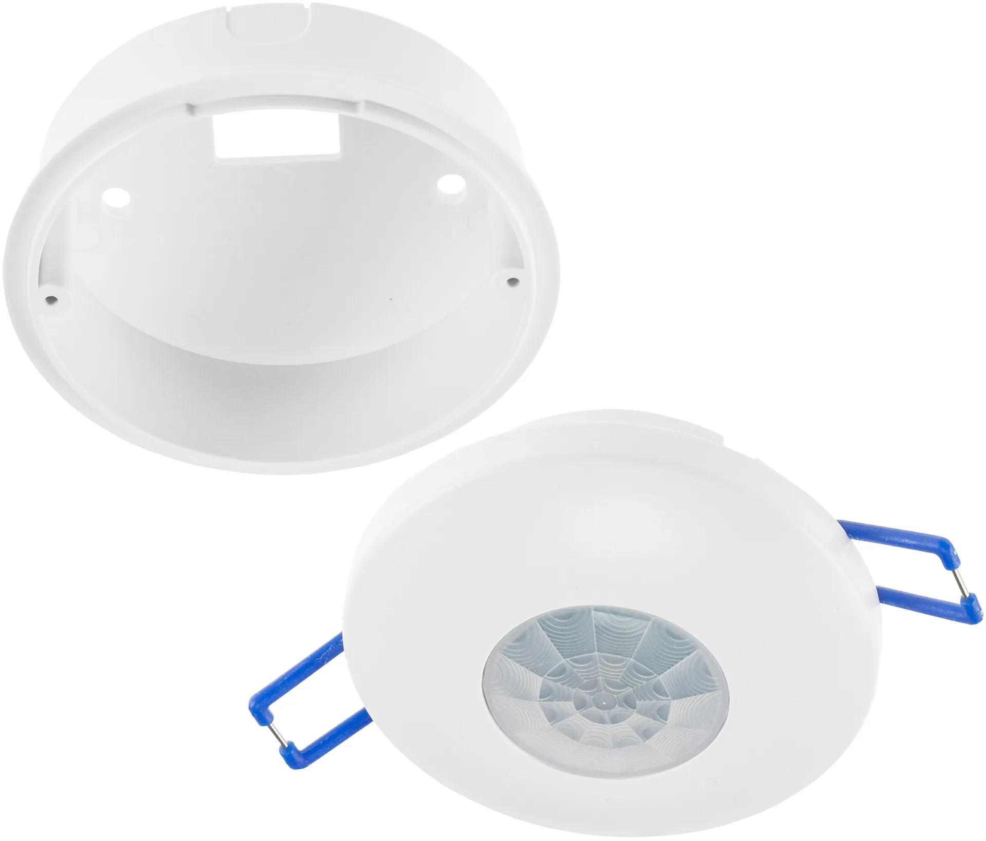Decken-Einbau-Bewegungsmelder 360° PIR, LED geeignet, 8m Detektion, 83x48mm Decken-Einbau-Bewegungsmelder 360° PIR, LED geeignet, 8m Detektion, 83x48mm