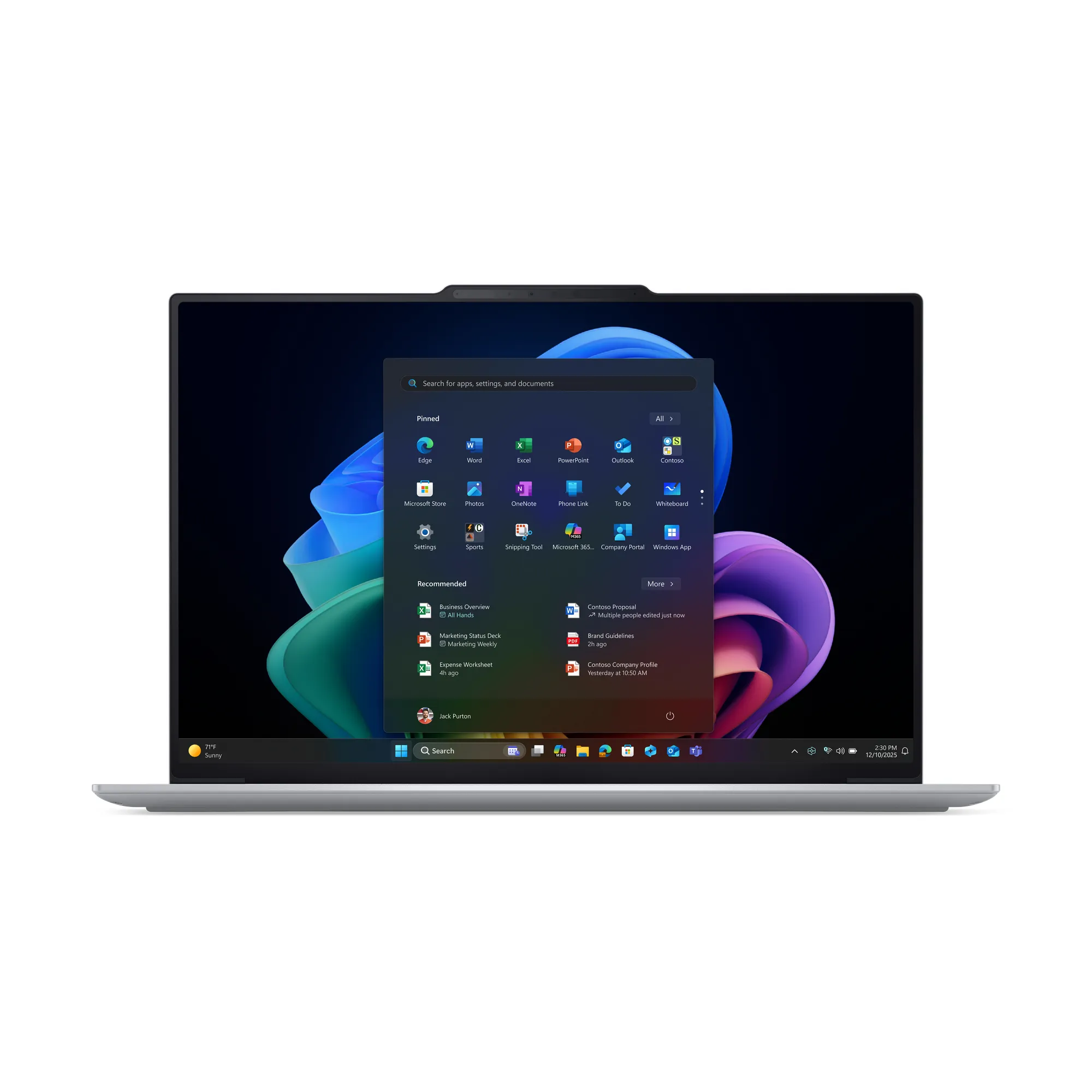 Lenovo ThinkPad X9-15 Gen 1 Aura Edition Copilot+ PC Intel Core Ultra 7 258V Laptop 38,9 cm (15.3") Touchscreen 2.8K 32 GB LPDDR5x-SDRAM 1 TB SSD Wi-Fi 7 (802.11be) Windows 11 Pro Deutsch Weiß – Bild 2