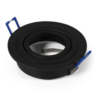 Einbaurahmen McShine “KL-89“ rund, schwenkbar, mattschwarz Einbaurahmen McShine “KL-89“ rund, schwenkbar, mattschwarz