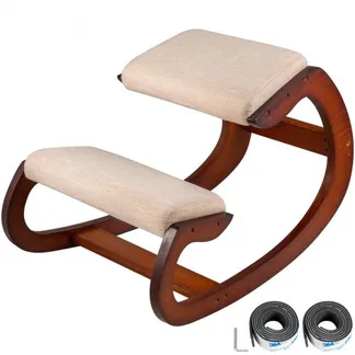 VEVOR Ergonomischer Hocker Verstellbarer Hocker Ergonomische Kissen Komfortabler Home Schreibtisch Formung und Stressabbau Ergonomischer Sessel Knie Hocker (Pekannüsse) VEVOR Ergonomischer Hocker Verstellbarer Hocker Ergonomische Kissen Komfortabler Home Schreibtisch Formung und Stressabbau Ergonomischer Sessel Knie Hocker (Pekannüsse)