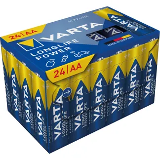 Mignon-Batterie VARTA “Longlife Power“, 1,5V, Typ AA/LR6, 24er-Pack Mignon-Batterie VARTA “Longlife Power“, 1,5V, Typ AA/LR6, 24er-Pack
