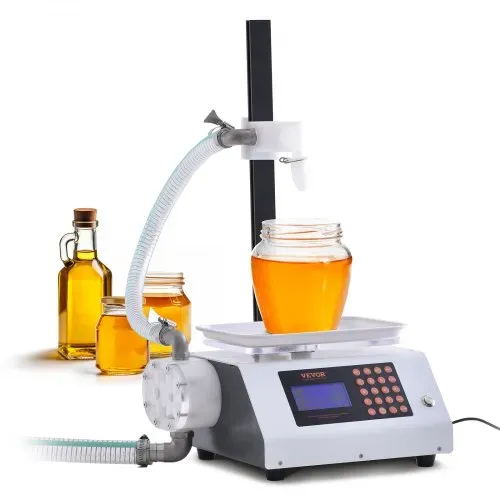 VEVOR Abfüllmaschine 2 L/min Flüssigkeitsabfüllmaschine 50–5000 g Flaschenabfüllmaschine 315 x 260 x 175 mm Pastenfüllmaschine 120-W-Pumpe Automatisch Füllmaschine ideal für Wein Milch usw. – Bild 8