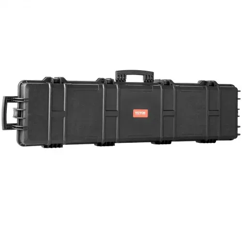 VEVOR Gewehr-Hartschalenkoffer mit 3 Schichten Vollständig Schützendem Schaumstoff, Abschließbarer Hartwaffenkoffer, Wasserdichter & Rollbarer Langwaffenkoffer, für 138 cm Gewehre oder Schrotflinten – Bild 9