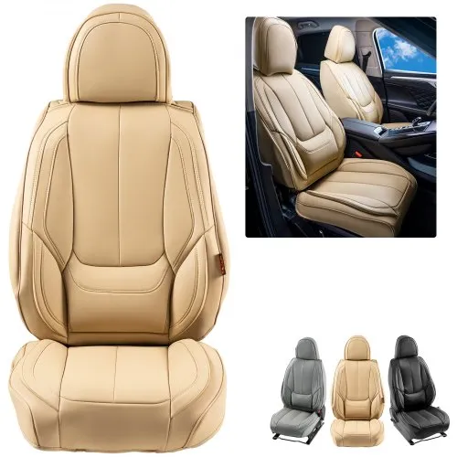VEVOR Sitzbezüge, Universal-Autositzbezüge für Vordersitze, 6-teiliger Kunstleder-Sitzbezug, vollständig geschlossenes Design, abnehmbare Kopfstütze und Airbag-kompatibel, Autos, Lkws, SUVs VEVOR Sitzbezüge, Universal-Autositzbezüge für Vordersitze, 6-teiliger Kunstleder-Sitzbezug, vollständig geschlossenes Design, abnehmbare Kopfstütze und Airbag-kompatibel, Autos, Lkws, SUVs