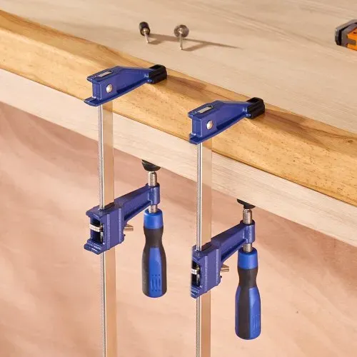 VEVOR Stangenklemmen Holzbearbeitung 2 Stk. 914 mm Öffnung, feststellbare F-Klemme mit 272 kg Belastungsgrenze, 63,5 mm Tiefe, Gusseisen & Kohlenstoffstahl, einfach zu bedienen, Metallbearbeitung – Bild 7
