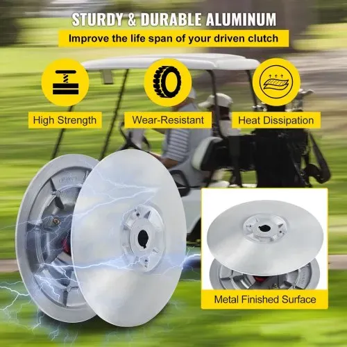 VEVOR Golf Cart Sekundär Angetriebene Power-Kupplungs-Set, Metalloberflächen-Antriebskupplung, 1985–2007 angetriebenes Kupplungs-Set, kompatibel mit Yamaha Low End G2-G28 Golf Cart (mit Feder) – Bild 2
