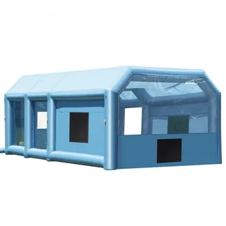 VEVOR Aufblasbare Lackierkabine, 10 x 6,4 x 4,5 m, Aufblasbare Spritzkabine, mit 1100 W + 750 W Leistungsstarken Gebläsen & Luftfiltersystem, Tragbare Auto-Lackierkabine für Lkw VEVOR Aufblasbare Lackierkabine, 10 x 6,4 x 4,5 m, Aufblasbare Spritzkabine, mit 1100 W + 750 W Leistungsstarken Gebläsen & Luftfiltersystem, Tragbare Auto-Lackierkabine für Lkw